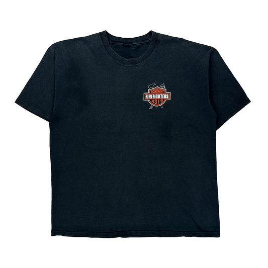 Firefighters 4319 Unbranded T-Shirt - Large Black Cotton