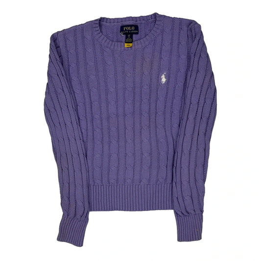Age 7 Polo By Ralph Lauren Jumper - Small Purple Cotton
