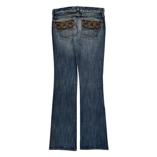 Guess Boot Cut Jeans - 28W UK 6 Blue Denim