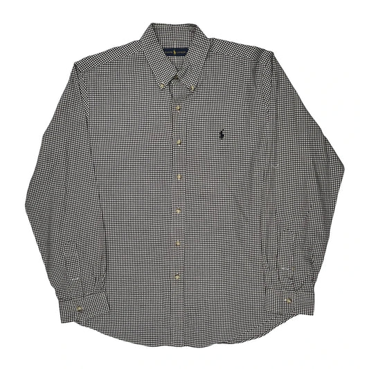 Ralph Lauren Checked Shirt - XL Black & White Cotton