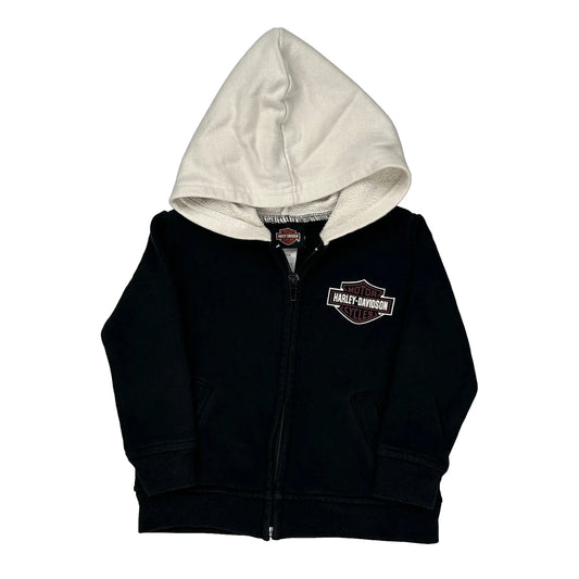 Age 24 Months Harley Davidson Hoodie - 3XS Black Cotton