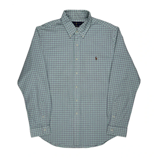 Ralph Lauren Checked Shirt - XL Blue Cotton
