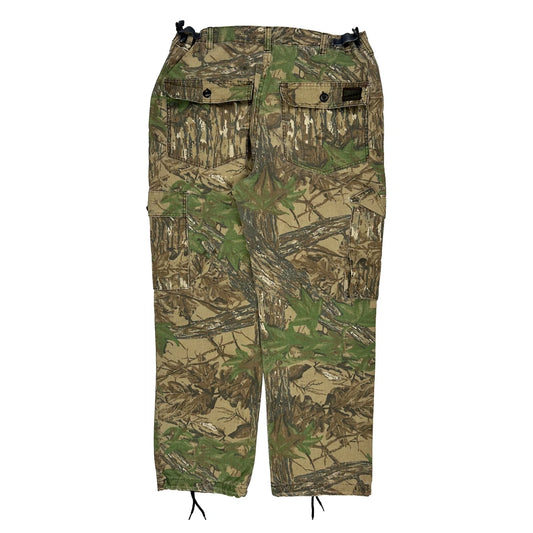 Vintage Realtree Camo Cargo Trousers - 34W 30L Camo Cotton