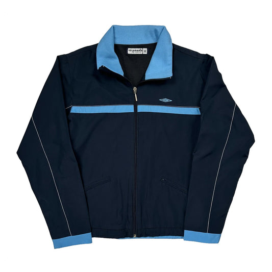Umbro Track Jacket - Medium Blue Polyester