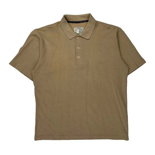 Armani Jeans Polo Shirt - Large Beige Cotton