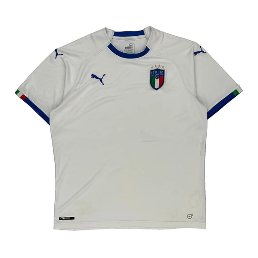 Italy Puma Football Shirt - XL White Polyester