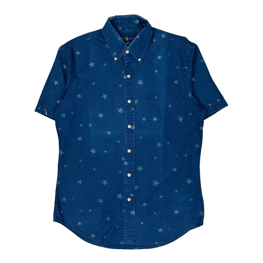 Ralph Lauren Slim Fit Short Sleeve Shirt - Medium Blue Cotton