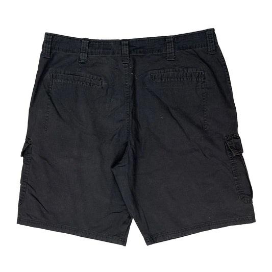 Wrangler Cargo Shorts - 36W 10L Black Cotton