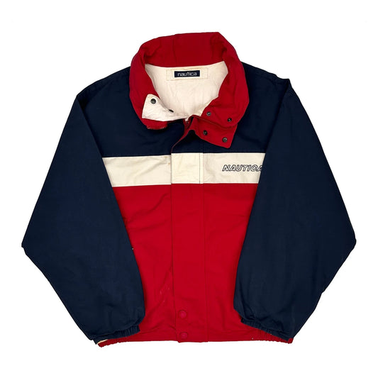 Blue Water Challenge Nautica Windbreaker - Large Red Polyester