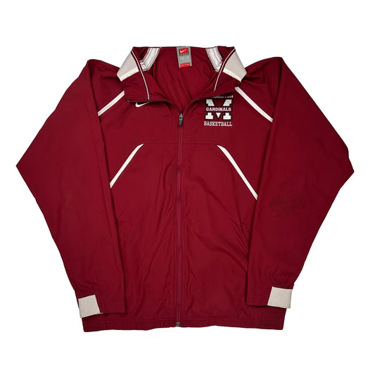 Cardinals Basketball Nike Graphic Track Jacket - Large Red Polyester