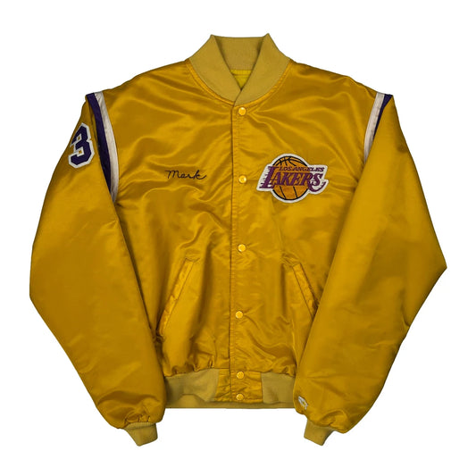 Vintage Los Angeles Lakers Starter Varsity Jacket - XL Yellow Nylon