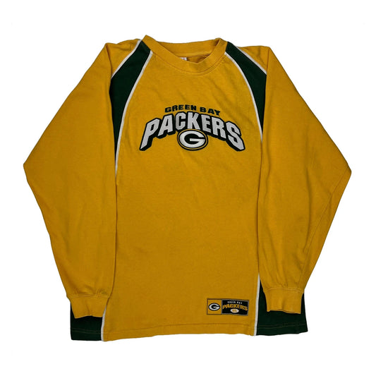 Green Bay Packers Nfl Long Sleeve T-Shirt - Medium Yellow Cotton