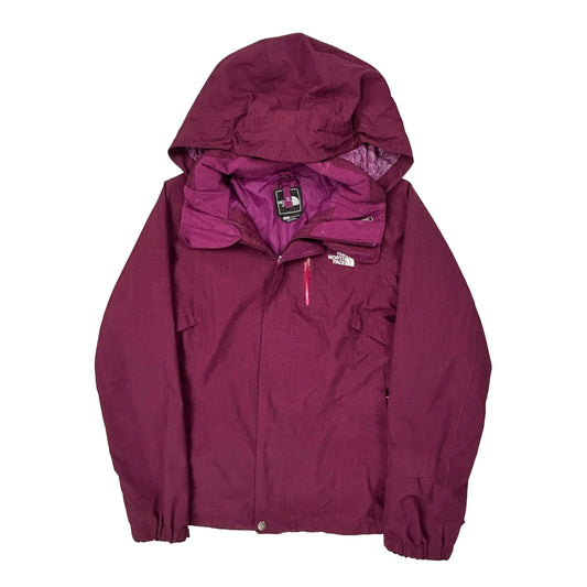 The North Face Waterproof Jacket - Large Purple Polyester