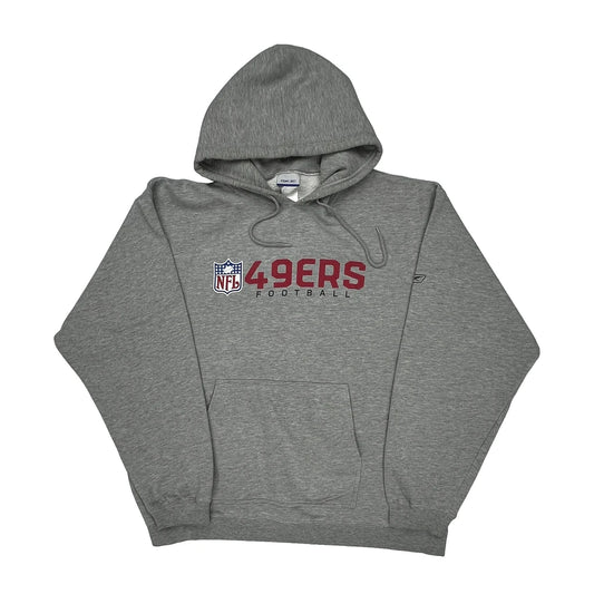 49Ers Reebok Nfl Hoodie - XL Grey Cotton Blend
