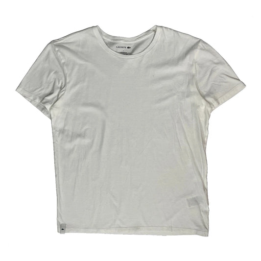 Lacoste T-Shirt - Large White Cotton