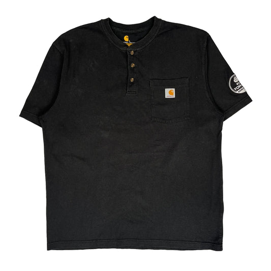 Carhartt T-Shirt - Large Black Cotton