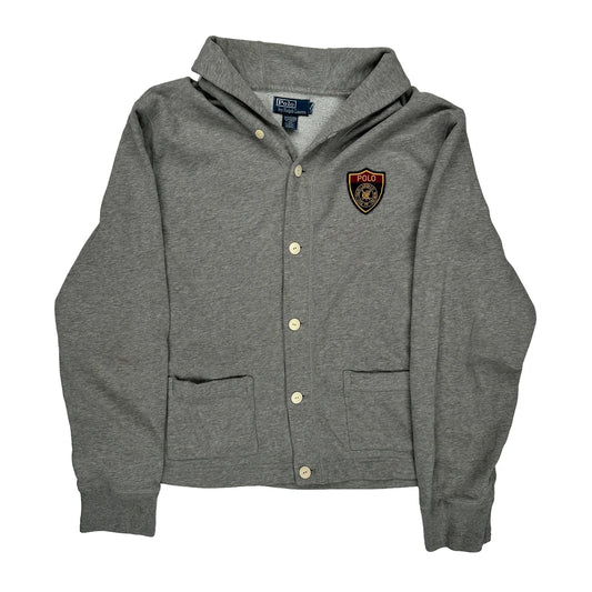 Polo Shield Patch Polo By Ralph Lauren Hoodie - XL Grey Cotton