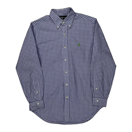 Ralph Lauren Checked Shirt - Medium White Cotton