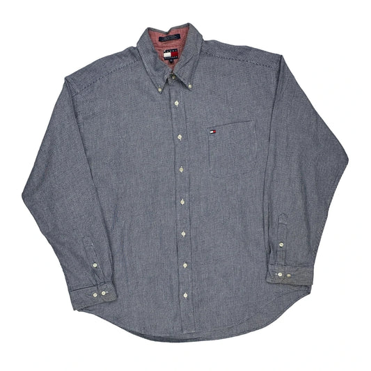 Tommy Hilfiger Checked Shirt - 2XL Blue Cotton