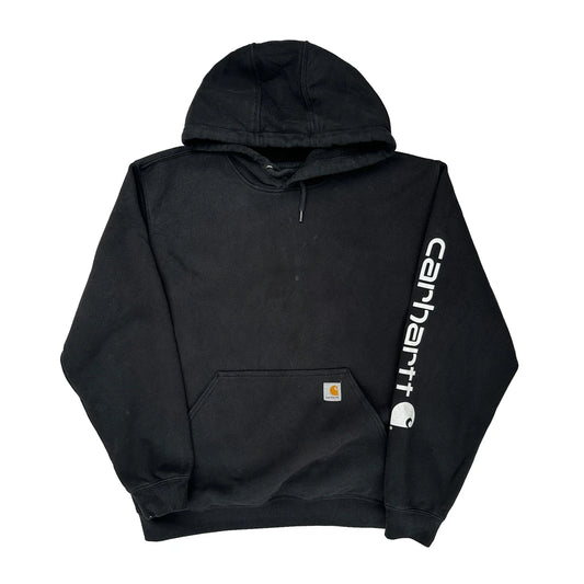 Vintage Original Fit Carhartt Hoodie - Large Black Cotton
