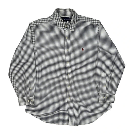 Ralph Lauren Checked Shirt - Large Black Cotton