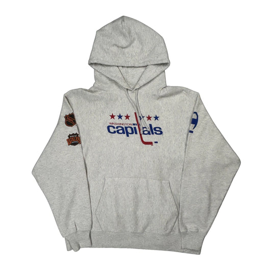 Reverse Weave Champion Washington Capitals Hoodie - XL Grey Cotton Blend