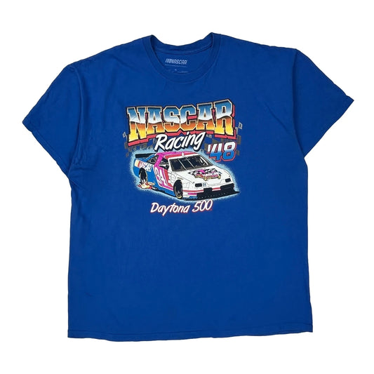 Daytona 500 Nascar Nascar T-Shirt - XL Blue Cotton