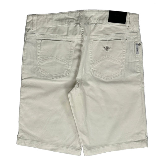 Vintage Armani Jeans Shorts - 31W 10L White Cotton