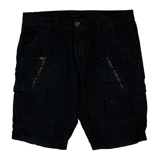 Armani Exchange Cargo Shorts - 34W 10L Black Cotton