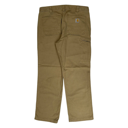 Carhartt Carpenter Trousers - 34W 30L Khaki Cotton