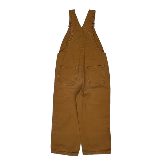 Age 6 Carhartt Double Knee Dungarees - Small Brown Cotton