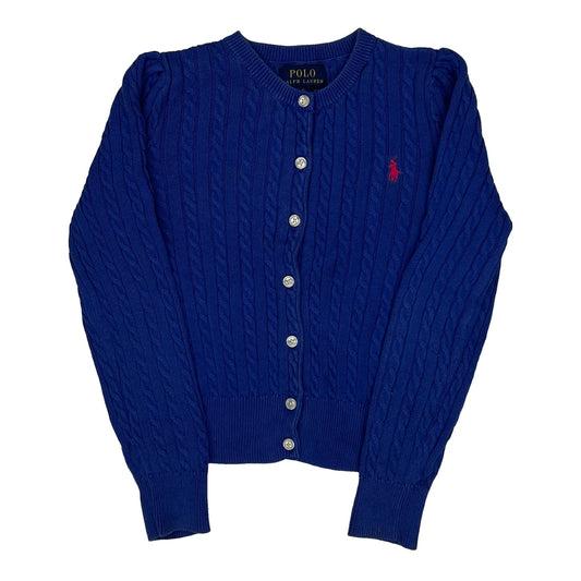 Age 6 Polo By Ralph Lauren Cardigan - XS Blue Cotton