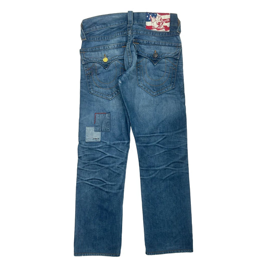 Tr-56 Patch True Religion Jeans - 30W 30L Blue Denim