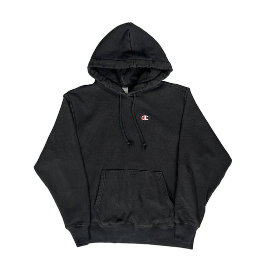 Reverse Weave Champion Hoodie - Large Black Cotton