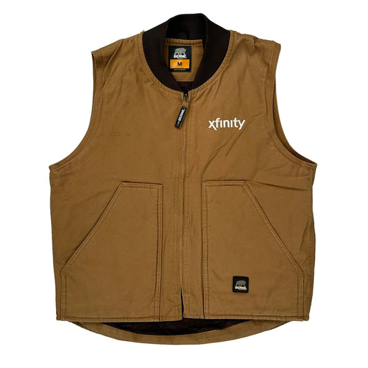 Berne Gilet - Medium Brown Cotton