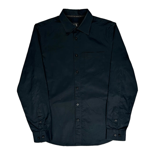 Armani Exchange Shirt - Medium Navy Cotton
