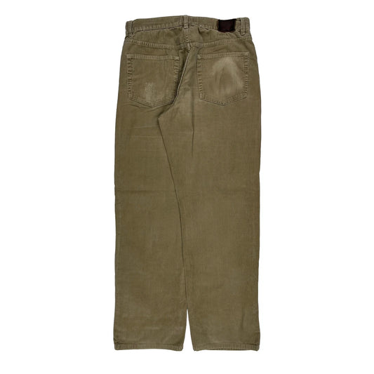 Calvin Klein Jeans Cord Trousers - 31″ Waist Khaki Corduroy