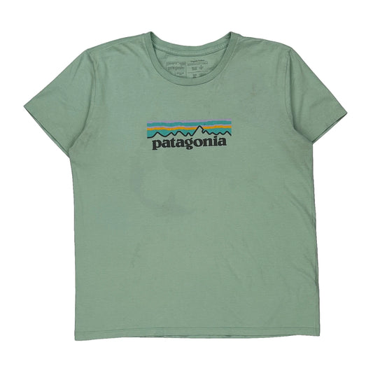 Patagonia T-Shirt - Large Green Cotton