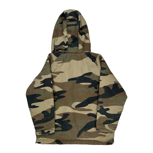 Age 8-10 Walls Camo Hoodie - Medium Camo Cotton