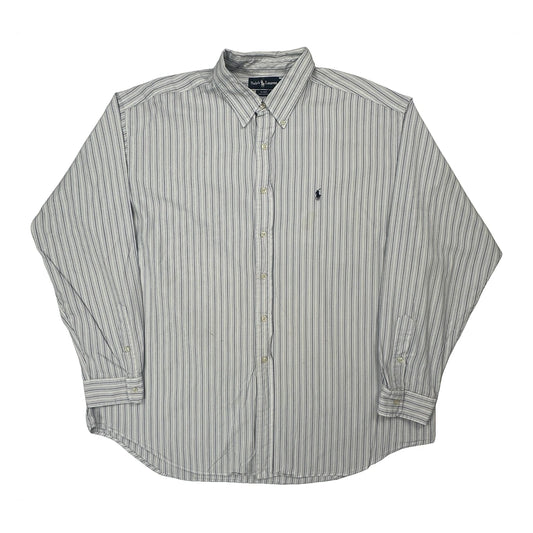 Blake Shirt Ralph Lauren Striped Shirt - 2XL White Cotton