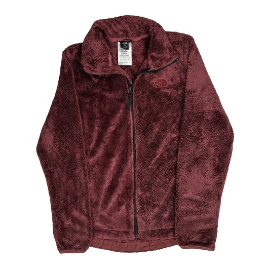 The North Face Fleece Jacket - Small Burgundy Polyester