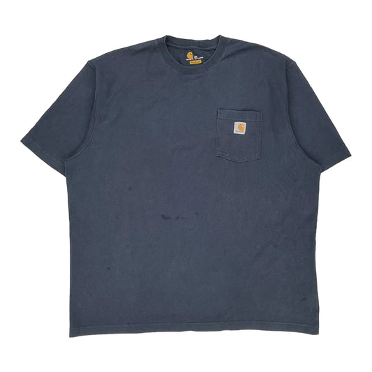Carhartt T-Shirt - 2XL Blue Cotton