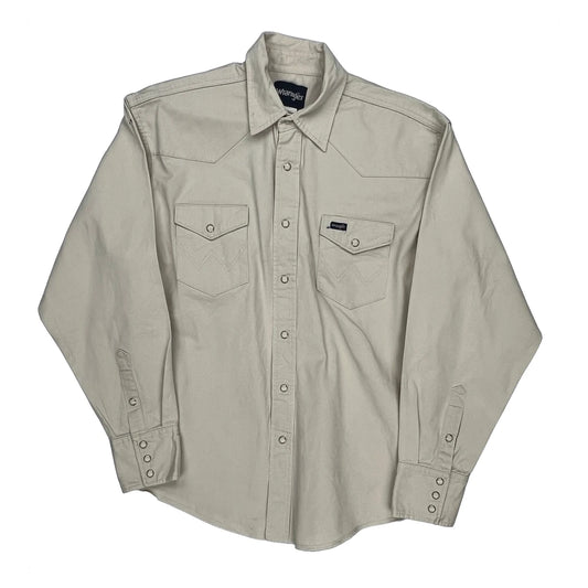 Wrangler Shirt - XL Beige Cotton