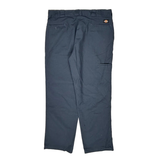Dickies Trousers - 38W 31L Blue Polyester Blend