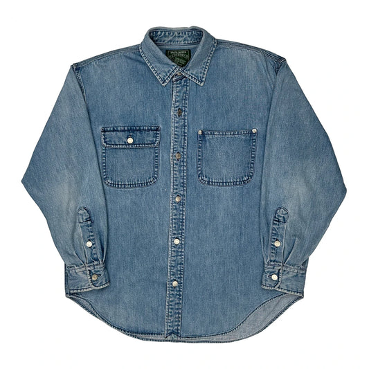 Ralph Lauren Denim Shirt - Medium Blue Cotton