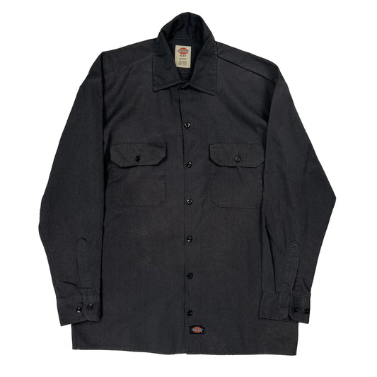 Dickies Shirt - Medium Black Cotton Blend