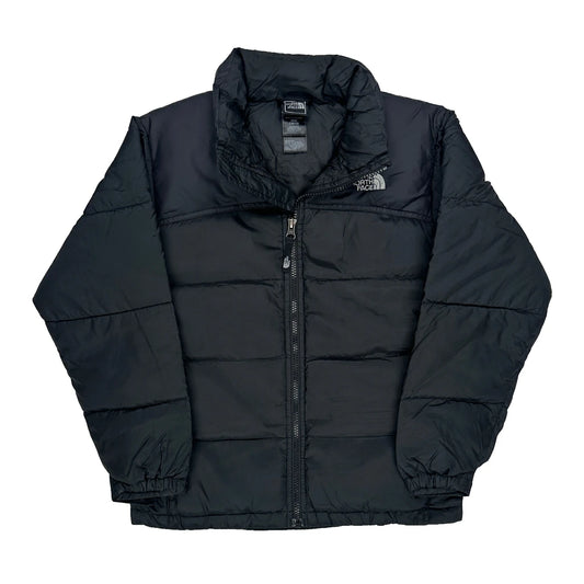 Vintage Age 10-12 The North Face Puffer - Medium Black Polyester