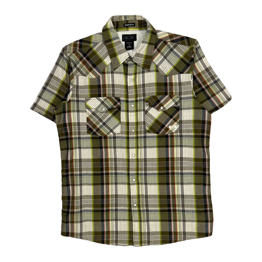 Oakley Checked Short Sleeve Shirt - Medium Multicoloured Cotton