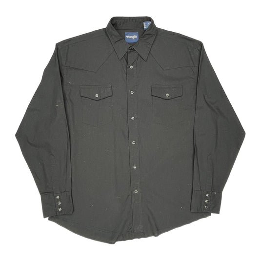 Wrangler Shirt - XL Black Cotton