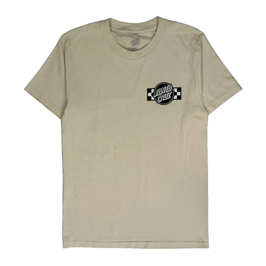 Santa Cruz Graphic T-Shirt - Small Beige Cotton
